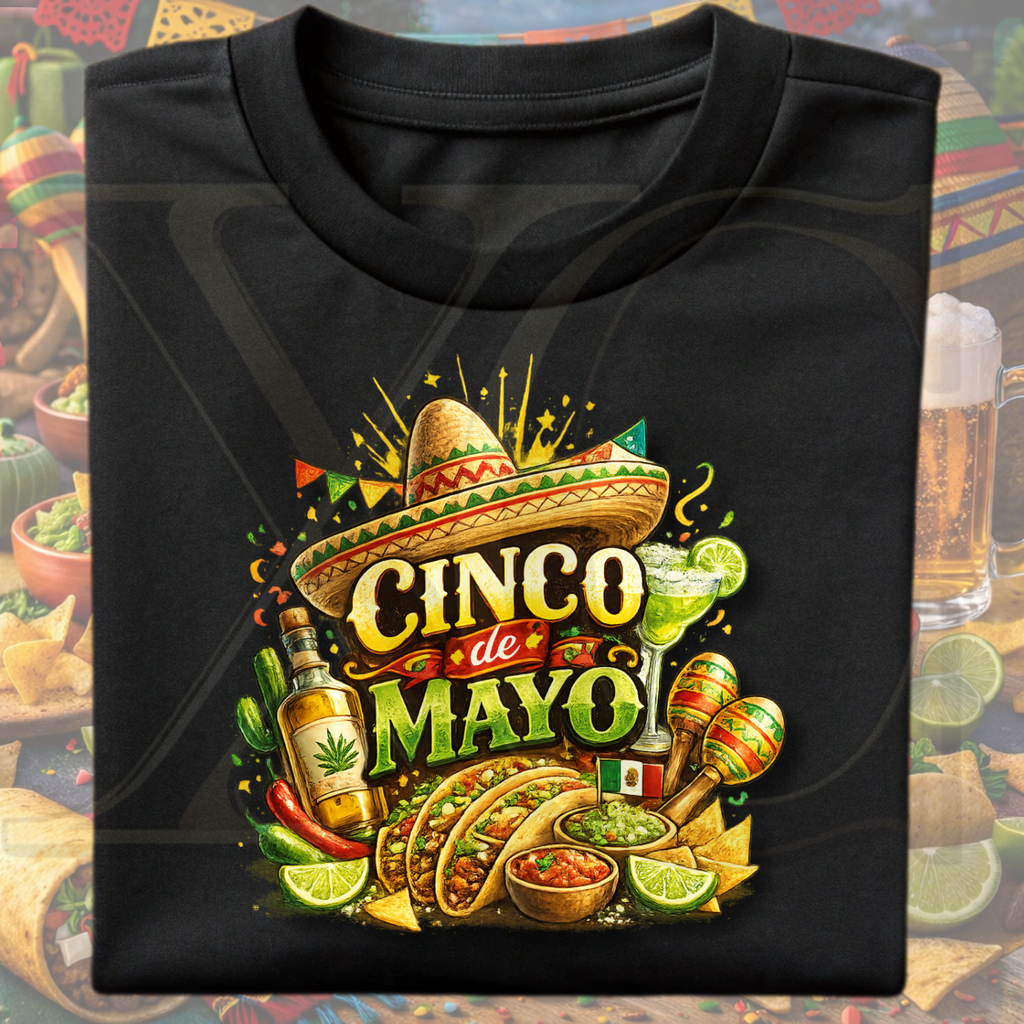 🌮 Cinco De Mayo Fiesta Tee – Taco Tuesday Edition