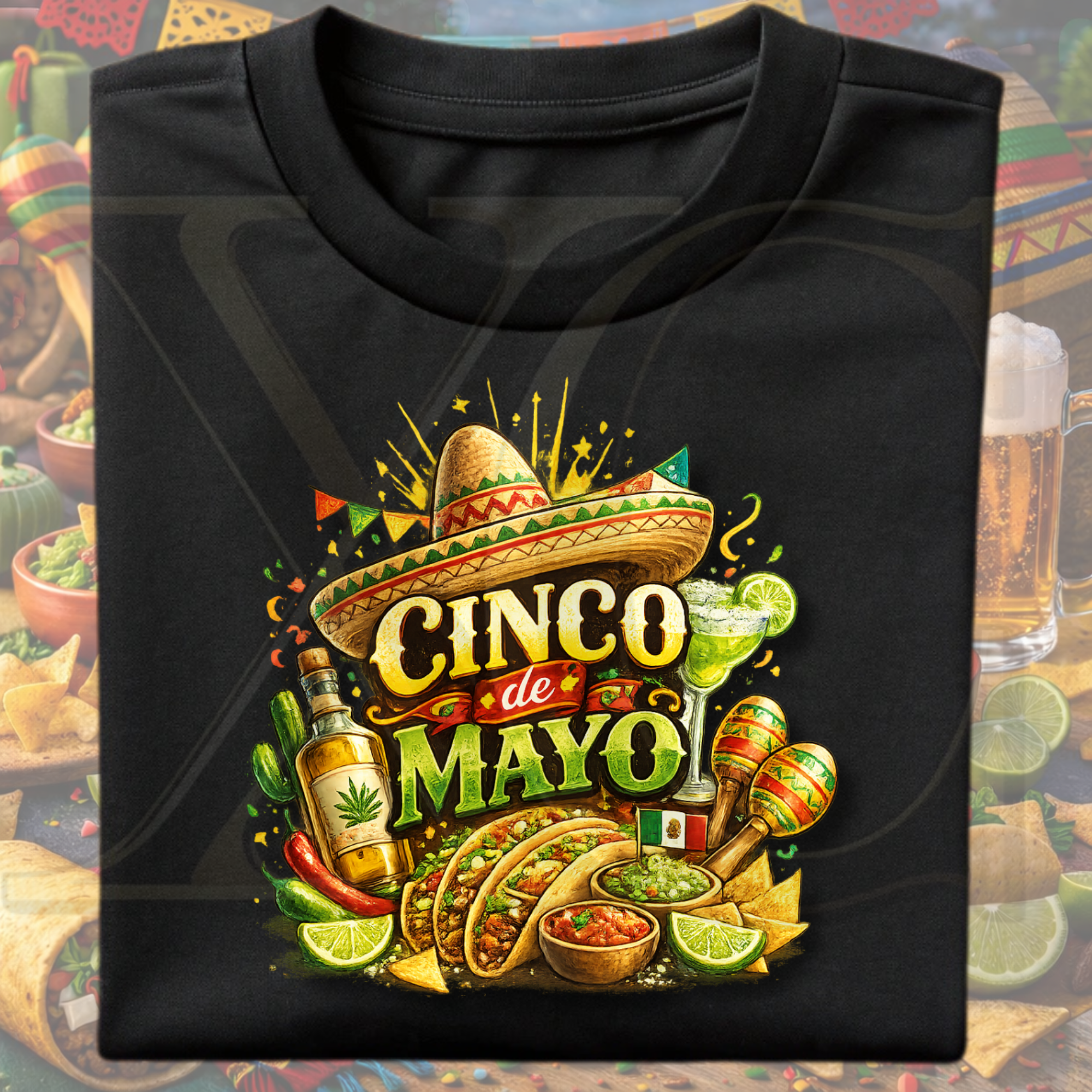 🌮 Cinco De Mayo Fiesta Tee – Taco Tuesday Edition