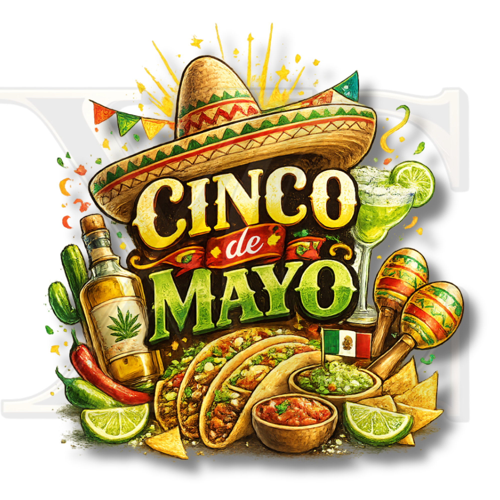 🌮 Cinco De Mayo Fiesta Tee – Taco Tuesday Edition