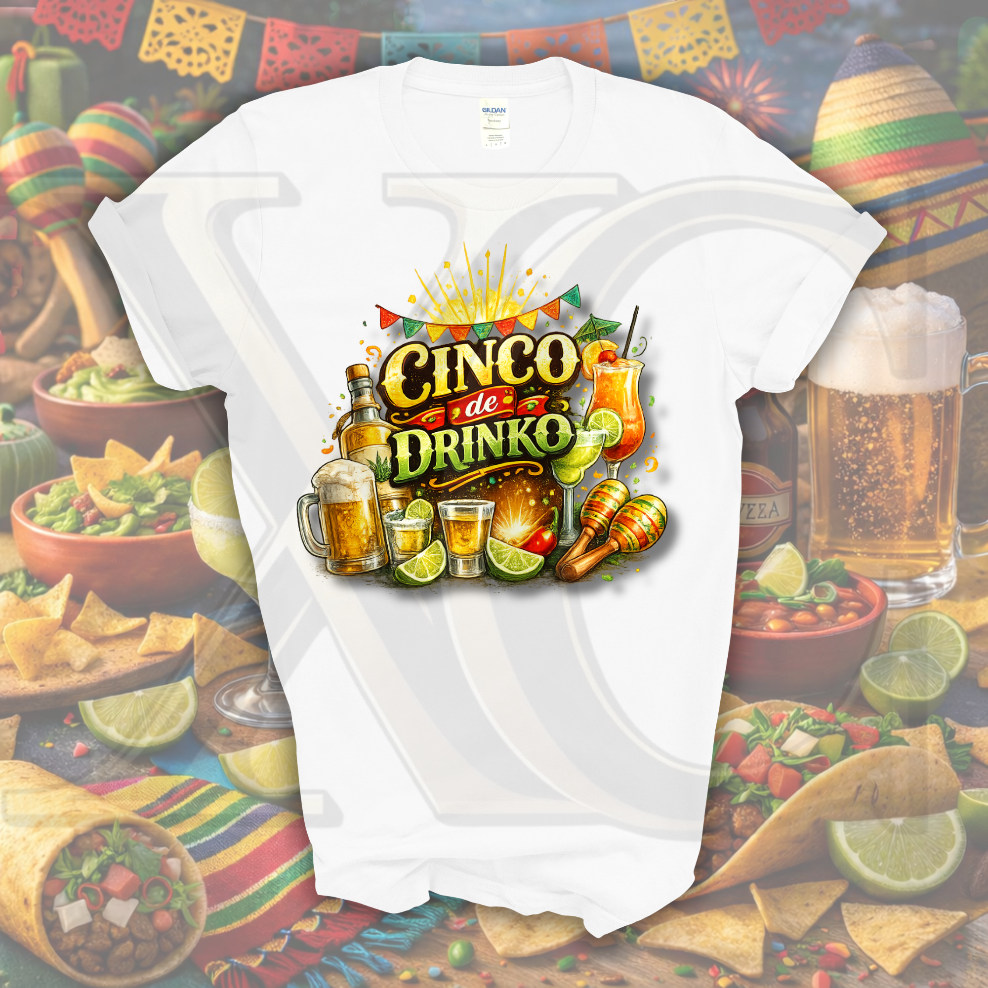 🍹 Cinco De Drinko Tee – Fiesta Mode Activated