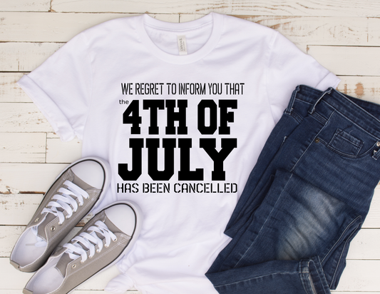 4th of July Canceled