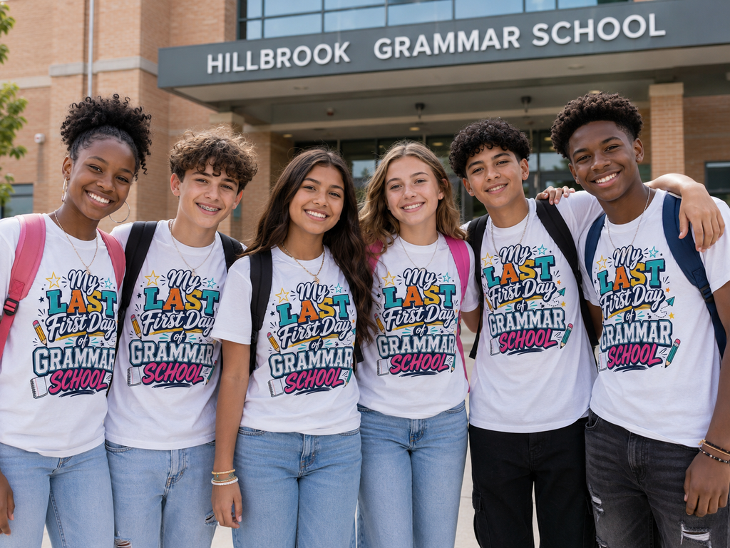 My Last First Day of Grammar School Shirt – 8th Grade Back-to-School Tee