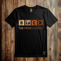 “Black: The Prime Element” Periodic Table Tee