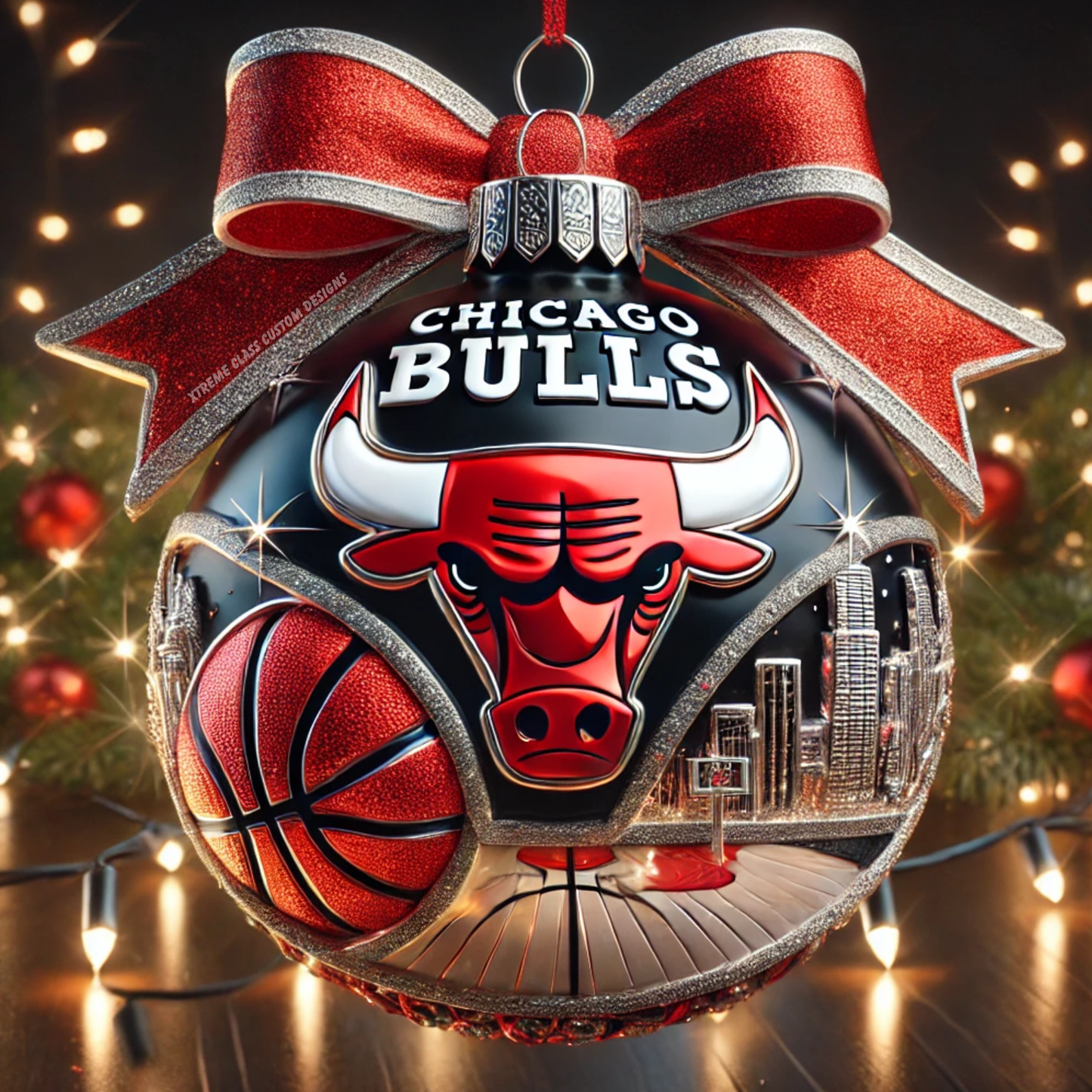 Chicago Sports Team Christmas Ornament Images